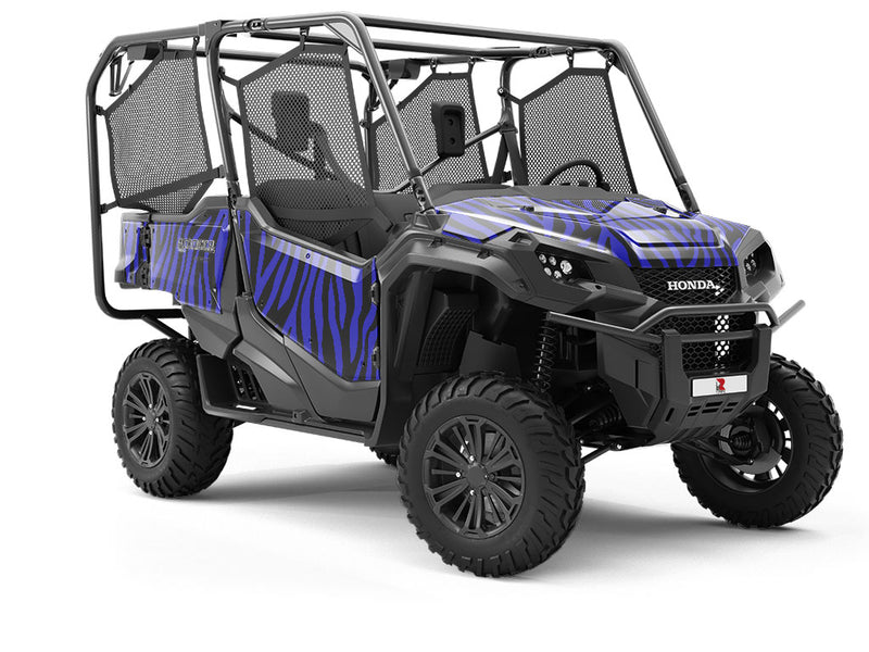 Blue Zebra Utility Vehicle Vinyl Wrap