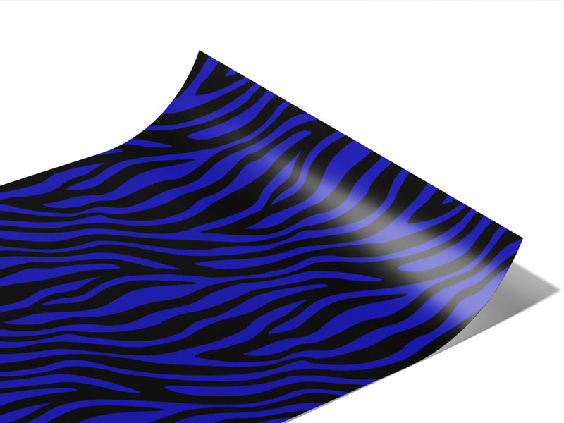 Blue Zebra Vinyl Wraps~Rwraps Series 914 Digitally Printed Vinyl Wrap~1