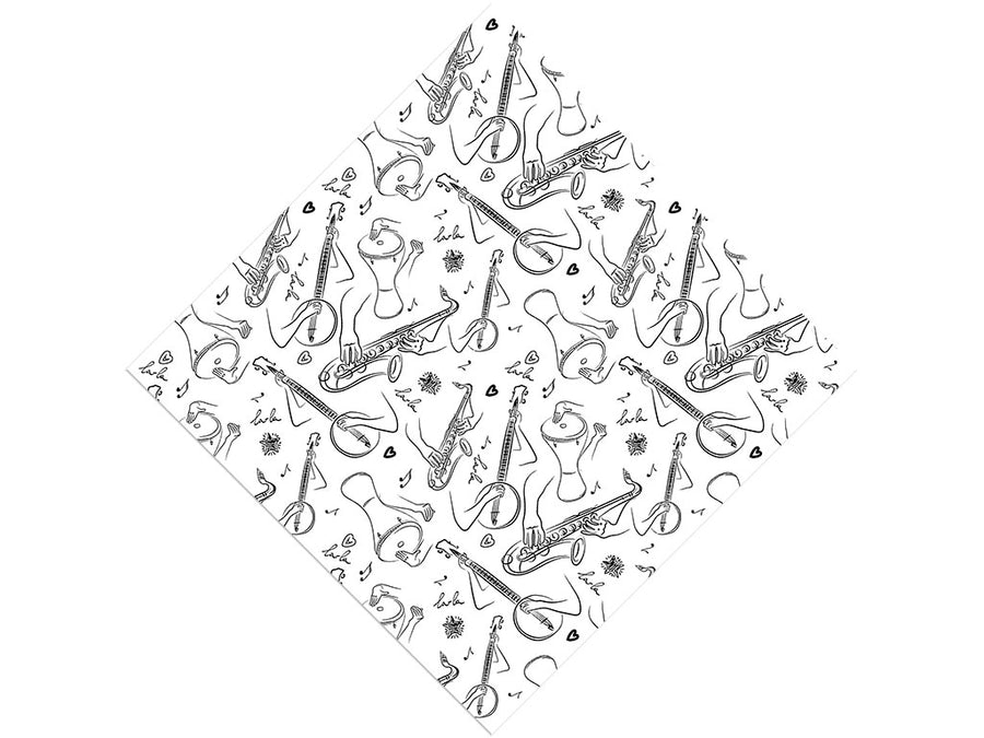 Bluegrass Soul Music Vinyl Wrap Pattern