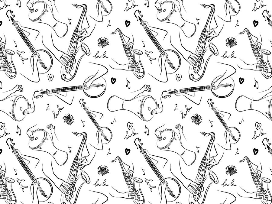Bluegrass Soul Music Vinyl Wrap Pattern~Rwraps Series 914 Digitally Printed Vinyl Wrap~0