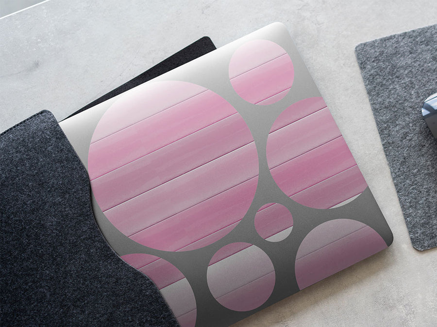 blush gradient DIY Laptop Stickers