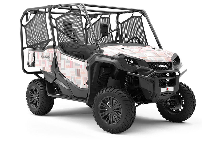 Blush Pink Brick Utility Vehicle Vinyl Wrap