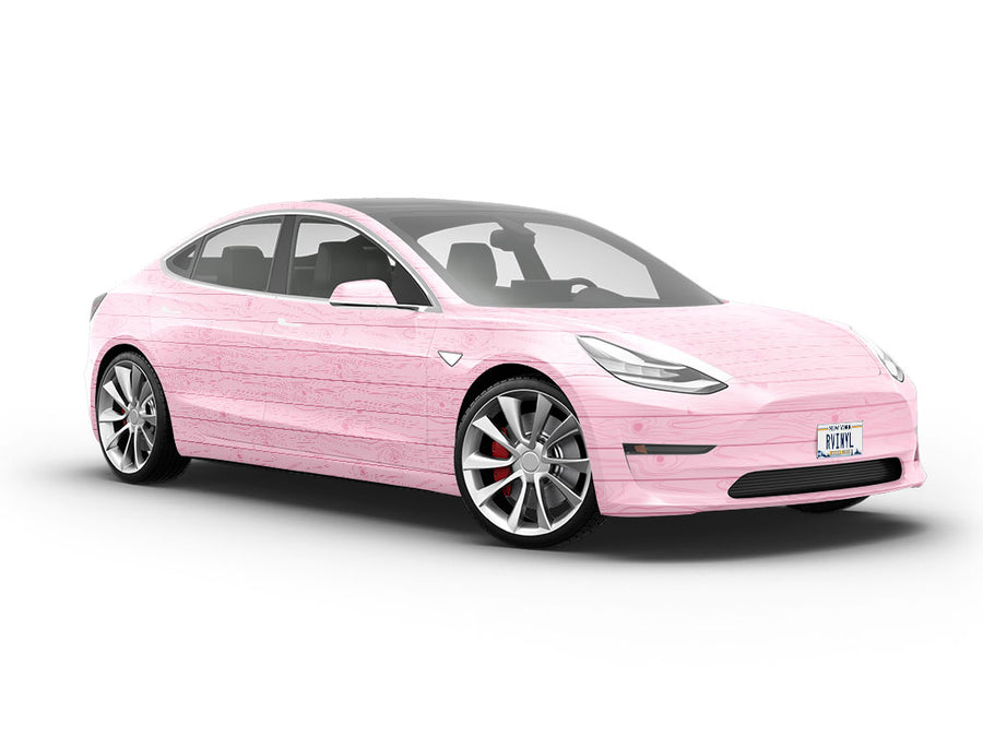 Blush Wood Plank Vehicle Vinyl Wrap