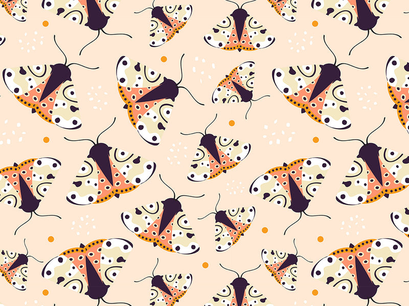 Blushing Arctiid Bug Vinyl Wrap Pattern~Rwraps Series 914 Digitally Printed Vinyl Wrap~0