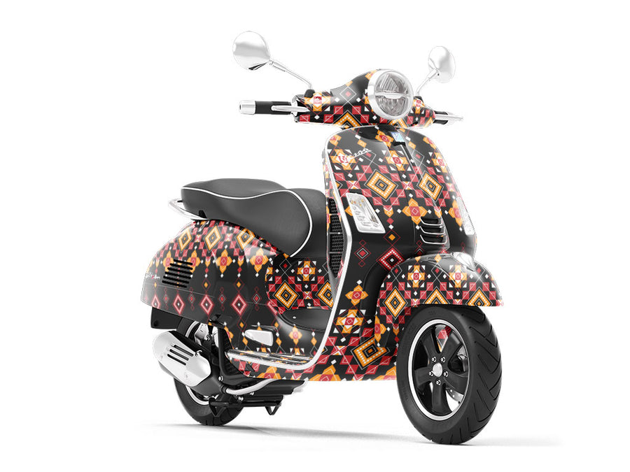 Blushing Elegance Art Deco Vespa Scooter Wrap Film