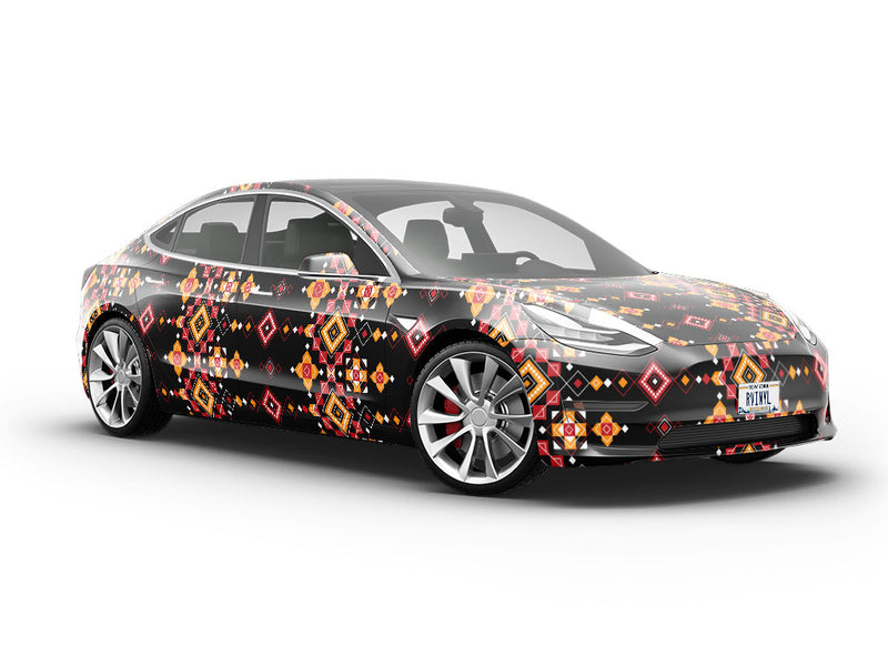 Blushing Elegance Art Deco Vehicle Vinyl Wrap
