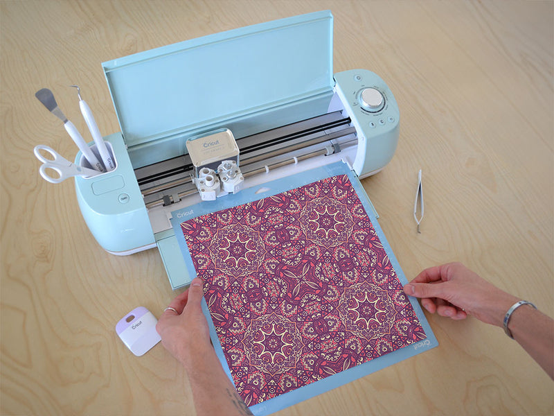 blushing rose mandala Cricut Compatible Vinyl