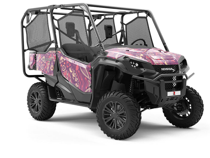 Blushing Rose Mandala Utility Vehicle Vinyl Wrap