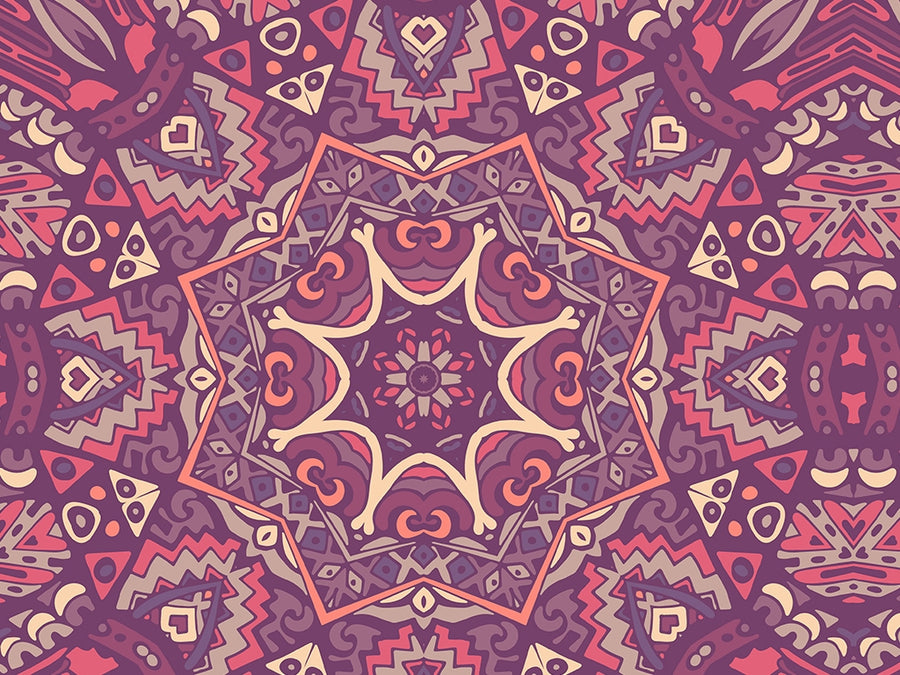 Blushing Rose Mandala Vinyl Wrap Pattern~Rwraps Series 914 Digitally Printed Vinyl Wrap~0
