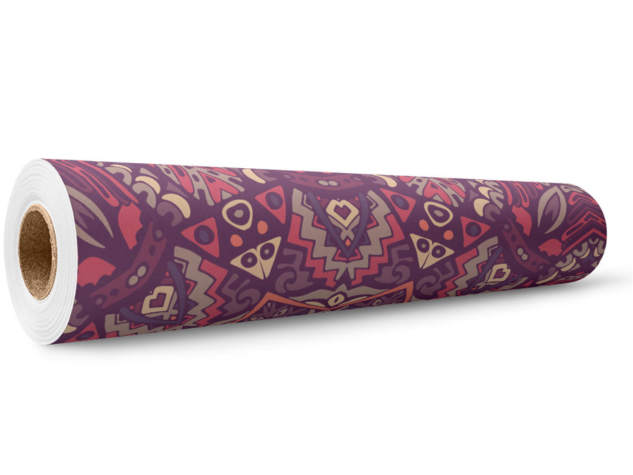 Blushing Rose Mandala Wrap Film Wholesale Roll~Rwraps Series 914 Digitally Printed Vinyl Roll~5