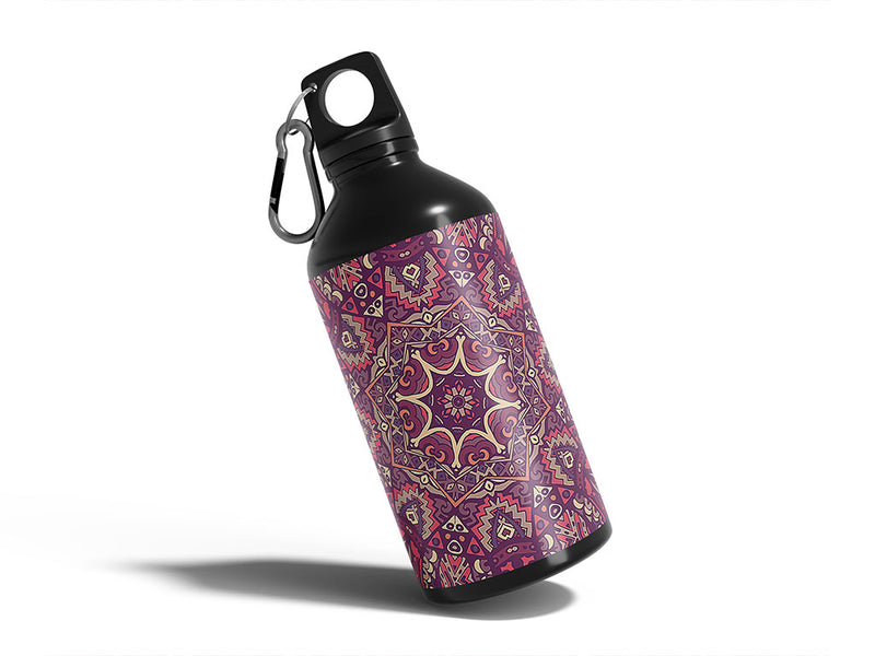 blushing rose mandala Water Bottle DIY Stickers