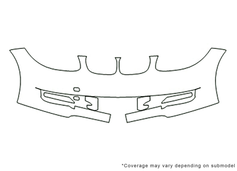 1-series 3M Clear Bra Bumper Precut PPF Diagram