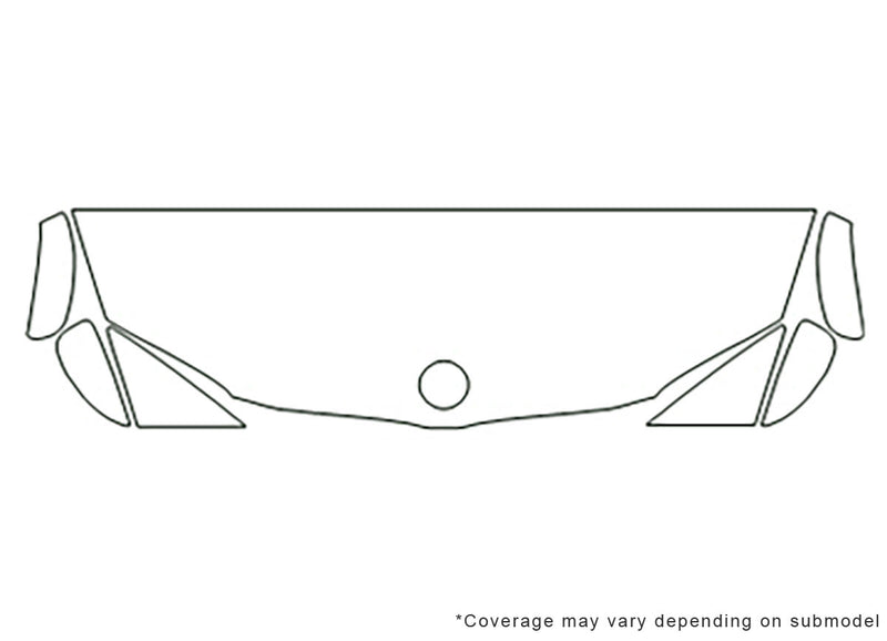 1-series 3M Clear Bra Hood Precut PPF Diagram