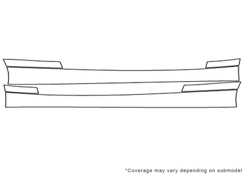 1-series 3M Clear Bra Door Cup Precut PPF Diagram