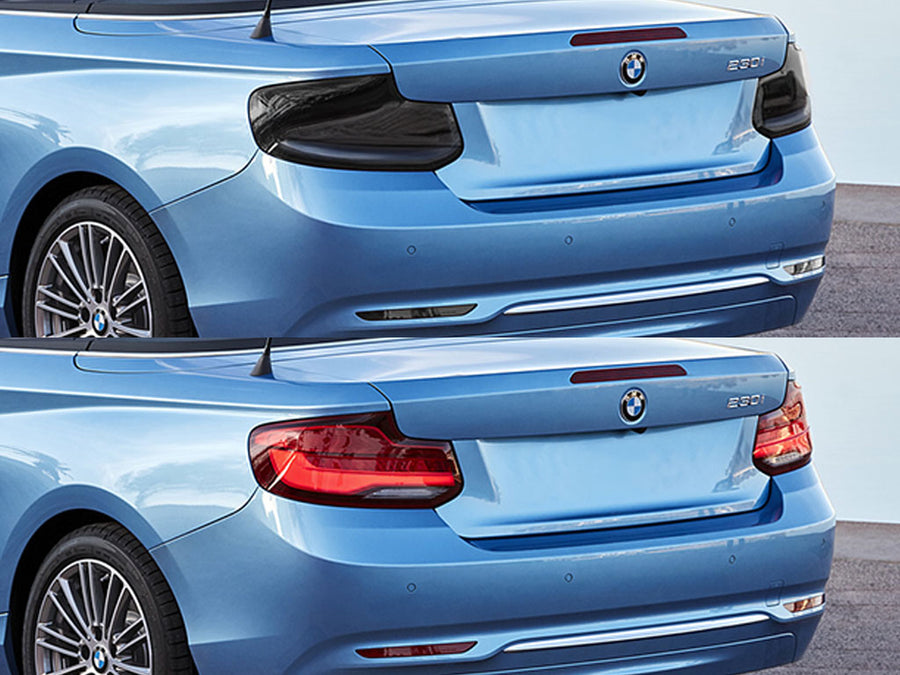 2-series Before and After Smoked Taillights