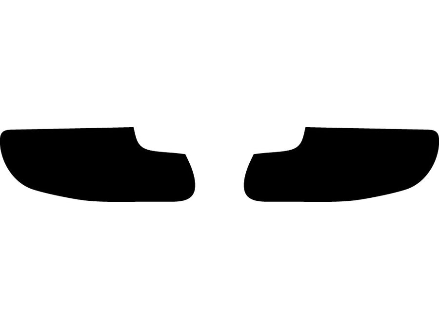 2-series (convertible / coupe / led) Precut Tail Light Tint Diagram