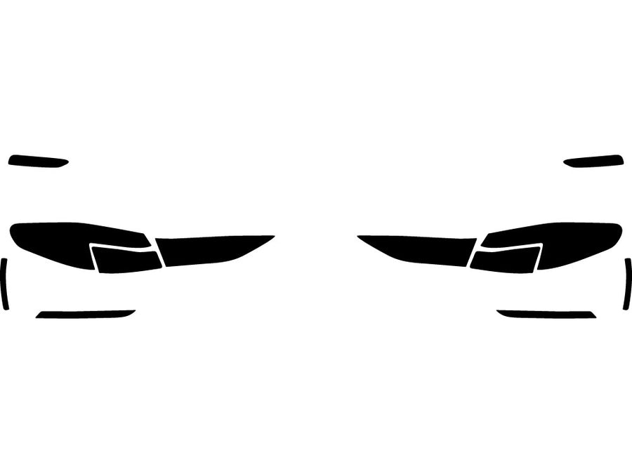 2-series (gran coupe) Precut Tail Light Tint Diagram