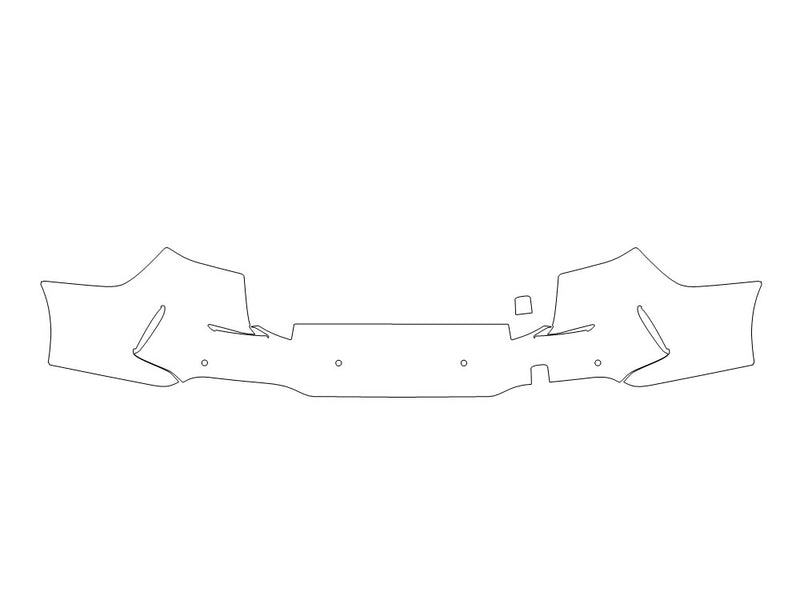 2-series Avery Dennison Clear Bra Door Cup Precut PPF Diagram