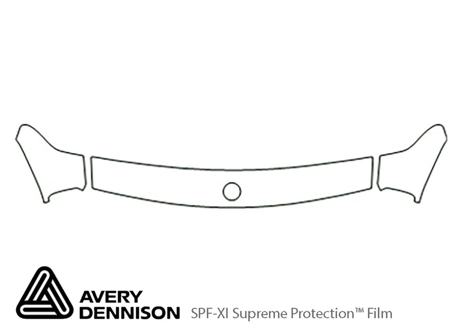 3-series Avery Dennison Clear Bra Hood Precut PPF Diagram