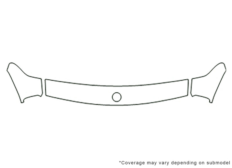 3-series Avery Dennison Clear Bra Hood Precut PPF Diagram