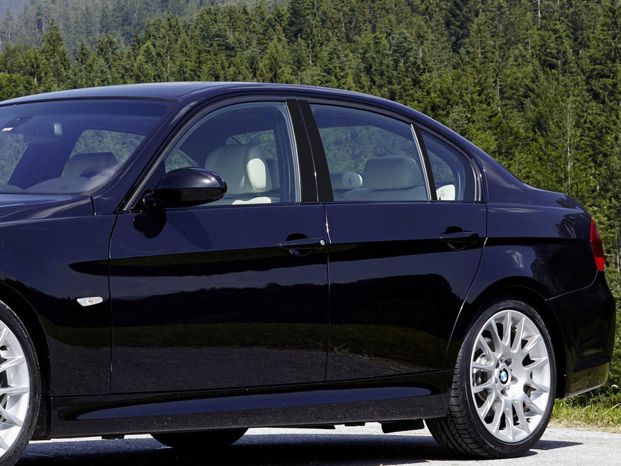 bmw 3-series 1999-2005 (sedan) Matte Black Pillar Cover Diagram