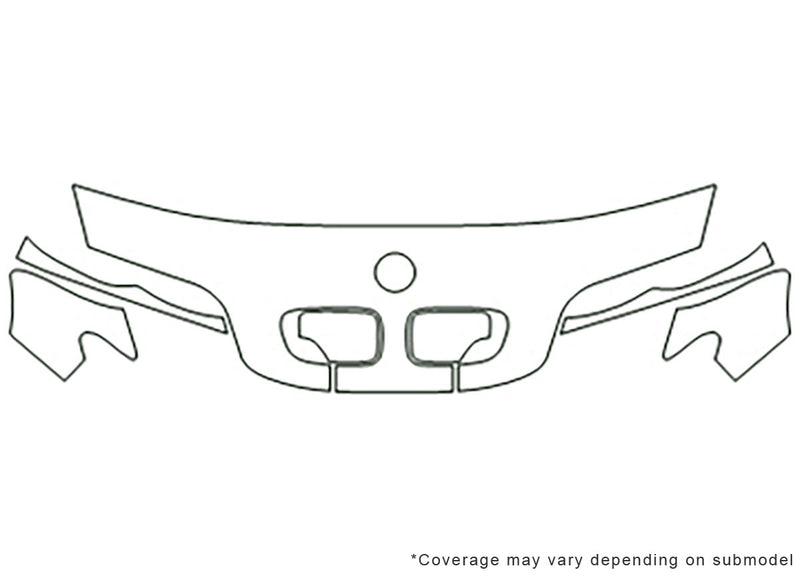 3-series 3M Clear Bra Hood Precut PPF Diagram
