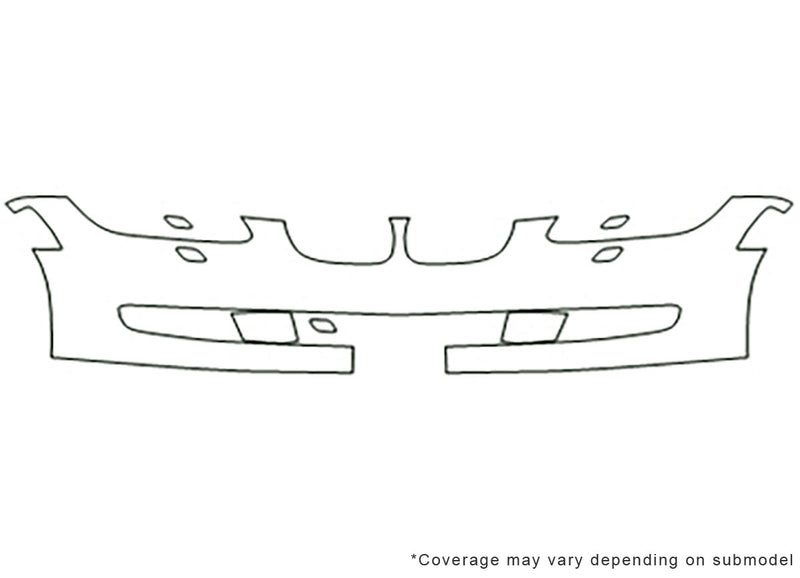 3-series Avery Dennison Clear Bra Bumper Precut PPF Diagram