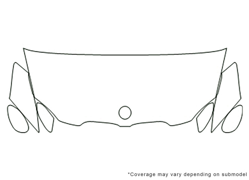 3-series Avery Dennison Clear Bra Hood Precut PPF Diagram
