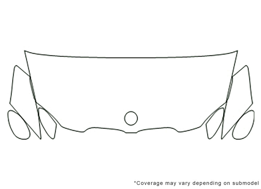 3-series Avery Dennison Clear Bra Hood Precut PPF Diagram