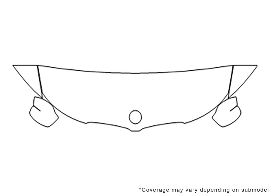 3-series 3M Clear Bra Hood Precut PPF Diagram