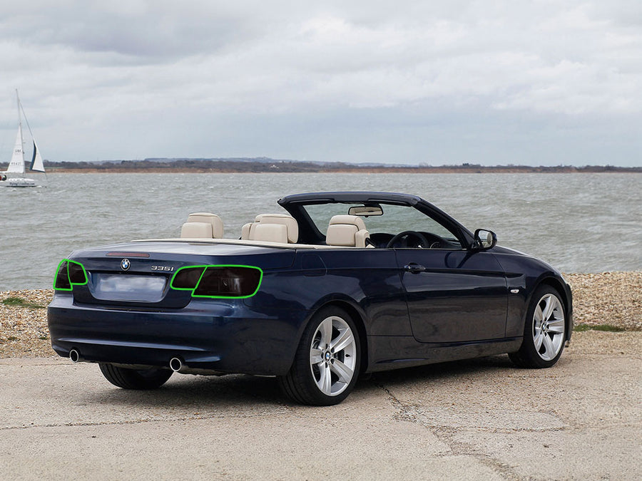 3-series (convertible) Tail Light Tint Installation Points