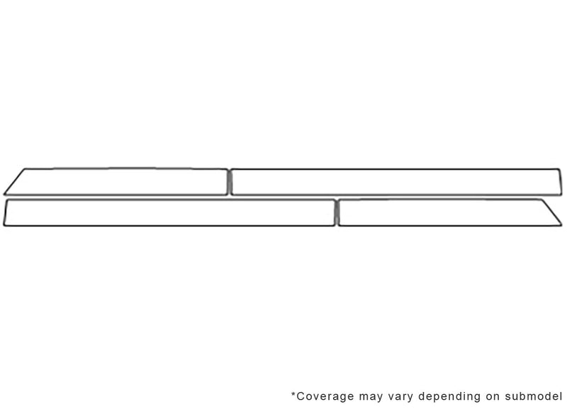 3-series 3M Clear Bra Door Cup Precut PPF Diagram