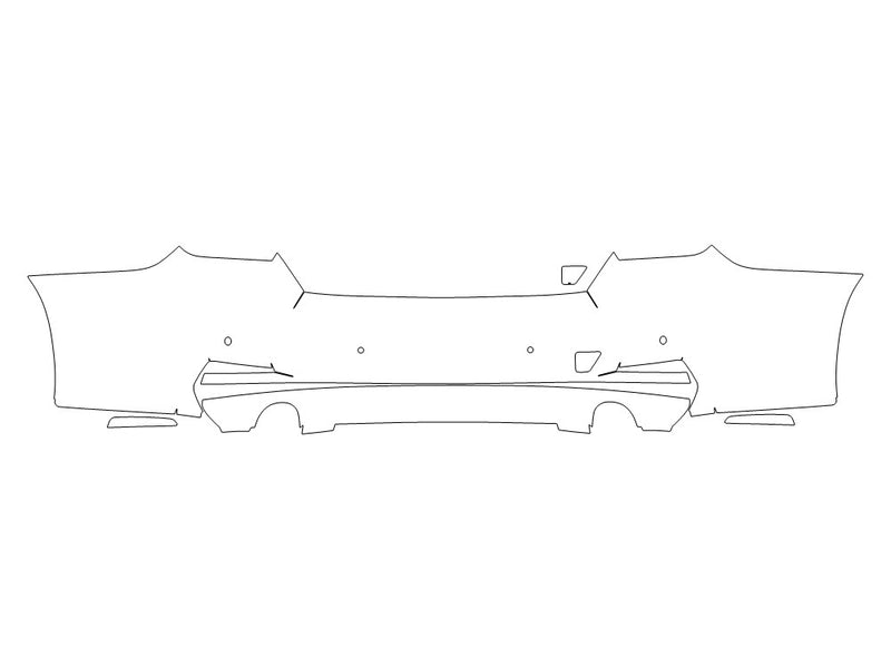 3-series Avery Dennison Clear Bra Door Cup Precut PPF Diagram