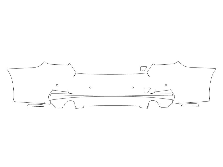 3-series Avery Dennison Clear Bra Door Cup Precut PPF Diagram