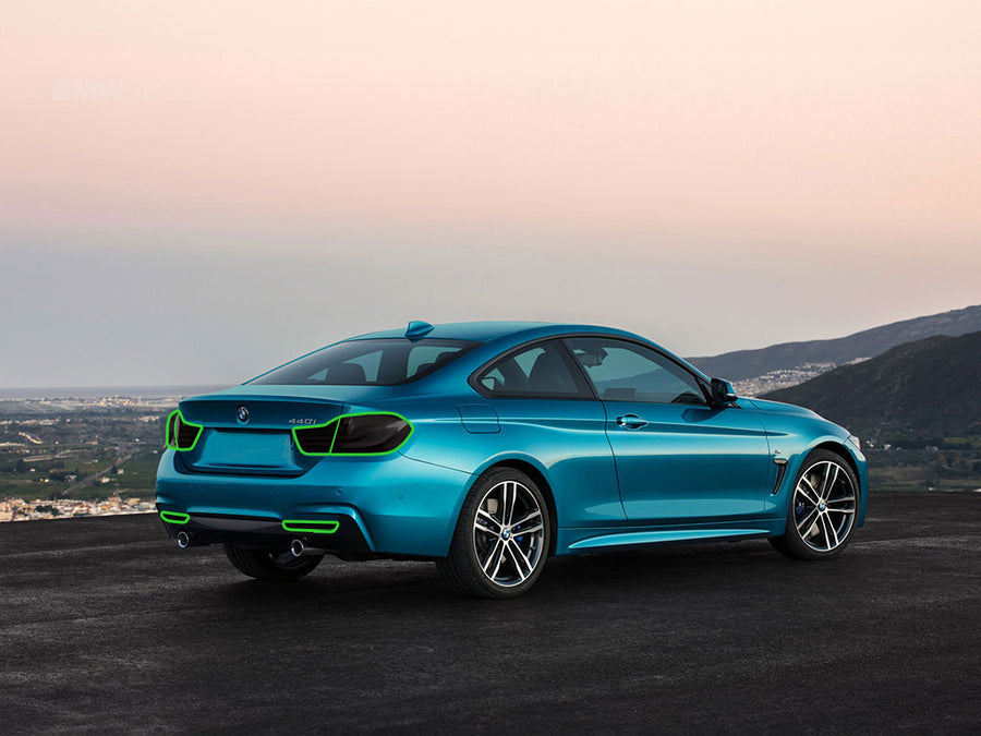 4-series Tail Light Tint Installation Points
