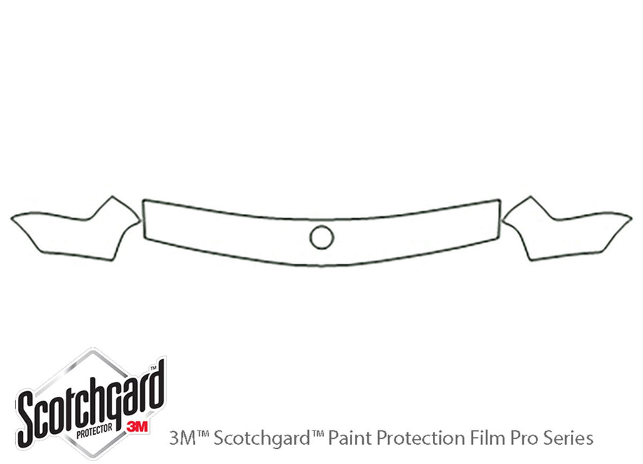 5-series 3M Clear Bra Hood Precut PPF Diagram