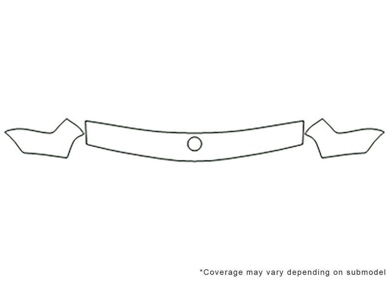 5-series Avery Dennison Clear Bra Hood Precut PPF Diagram