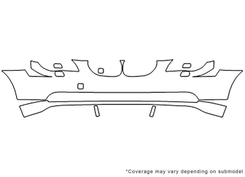 5-series Avery Dennison Clear Bra Bumper Precut PPF Diagram