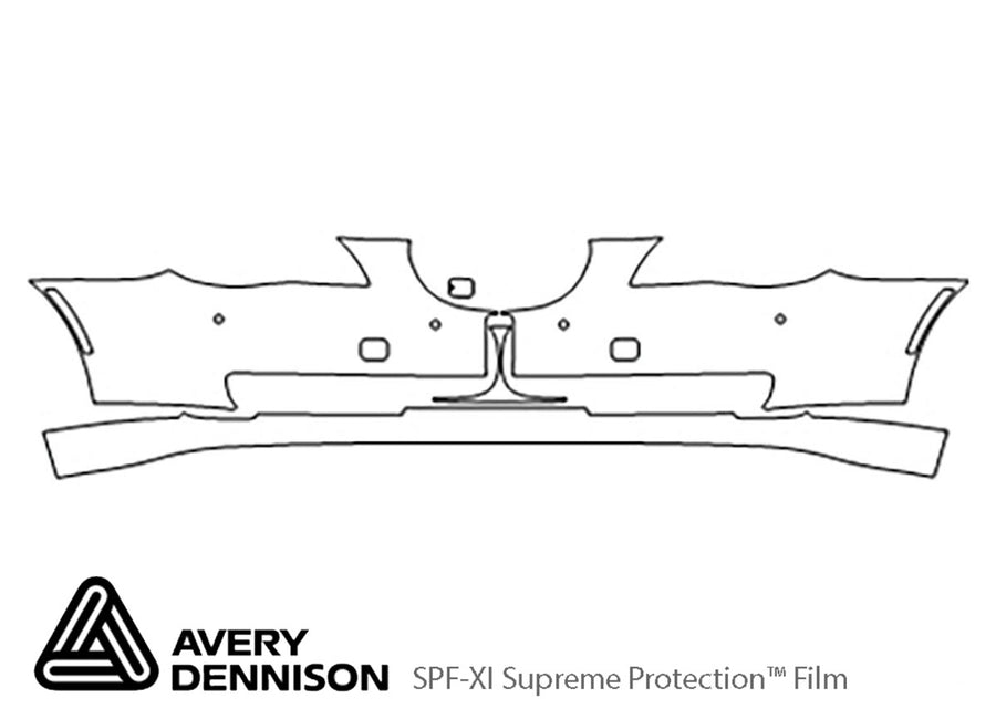 5-series Avery Dennison Clear Bra Bumper Precut PPF Diagram