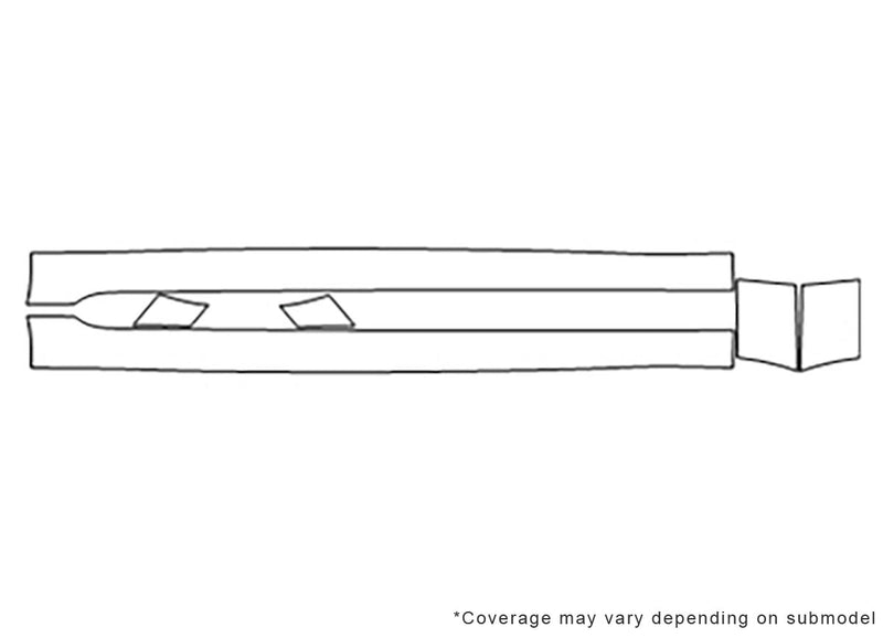 5-series 3M Clear Bra Door Cup Precut PPF Diagram