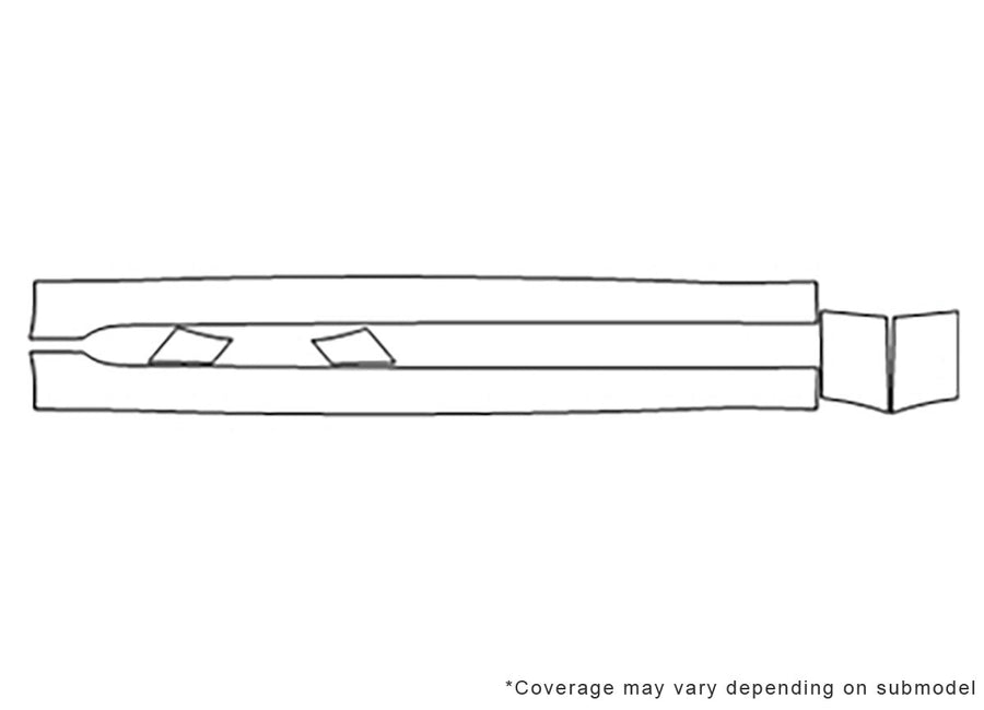 5-series 3M Clear Bra Door Cup Precut PPF Diagram