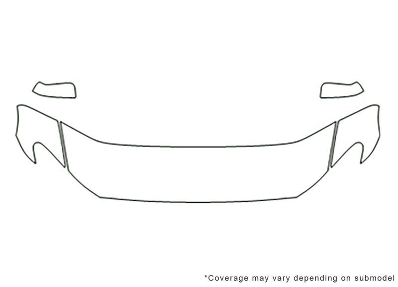 5-series 3M Clear Bra Hood Precut PPF Diagram