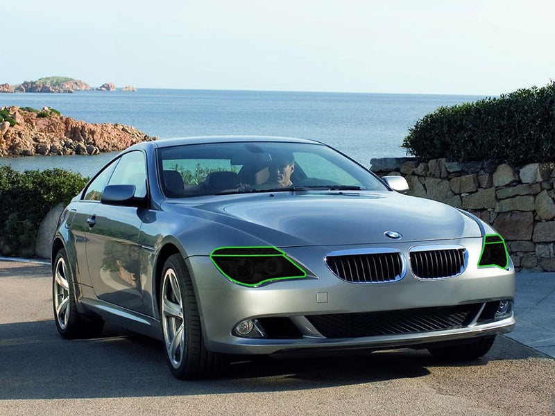 bmw 6-series 2004-2010 Headlight Tint Location