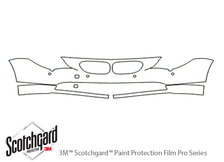 6-series 3M Clear Bra Bumper Precut PPF Diagram