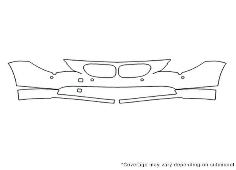 6-series 3M Clear Bra Bumper Precut PPF Diagram