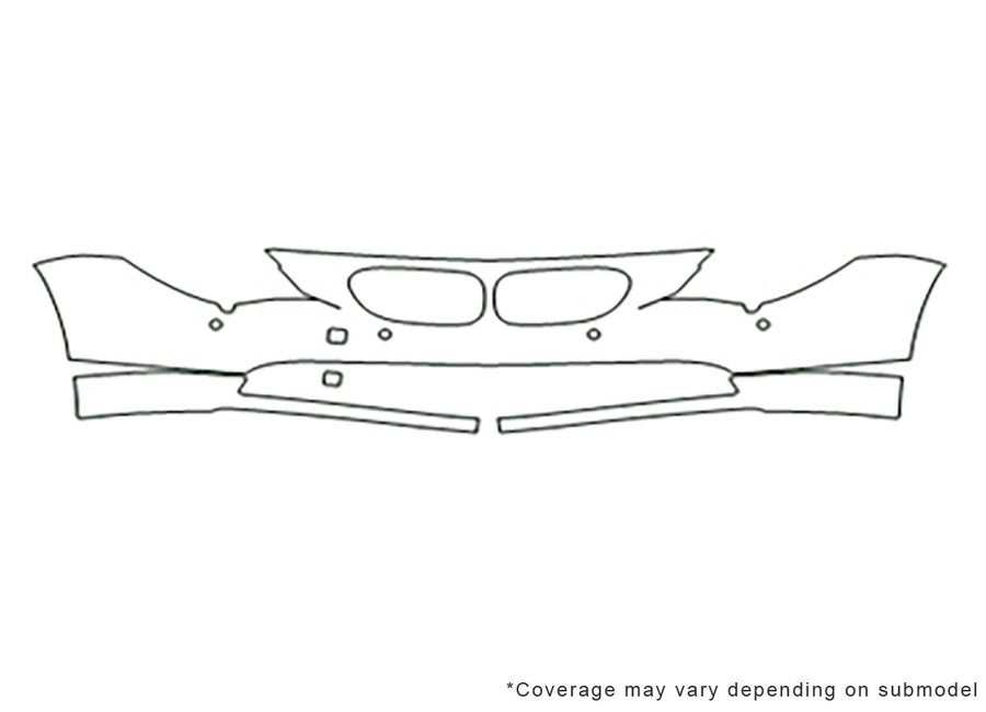 6-series 3M Clear Bra Bumper Precut PPF Diagram