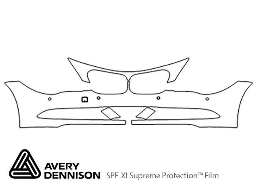 6-series Avery Dennison Clear Bra Bumper Precut PPF Diagram