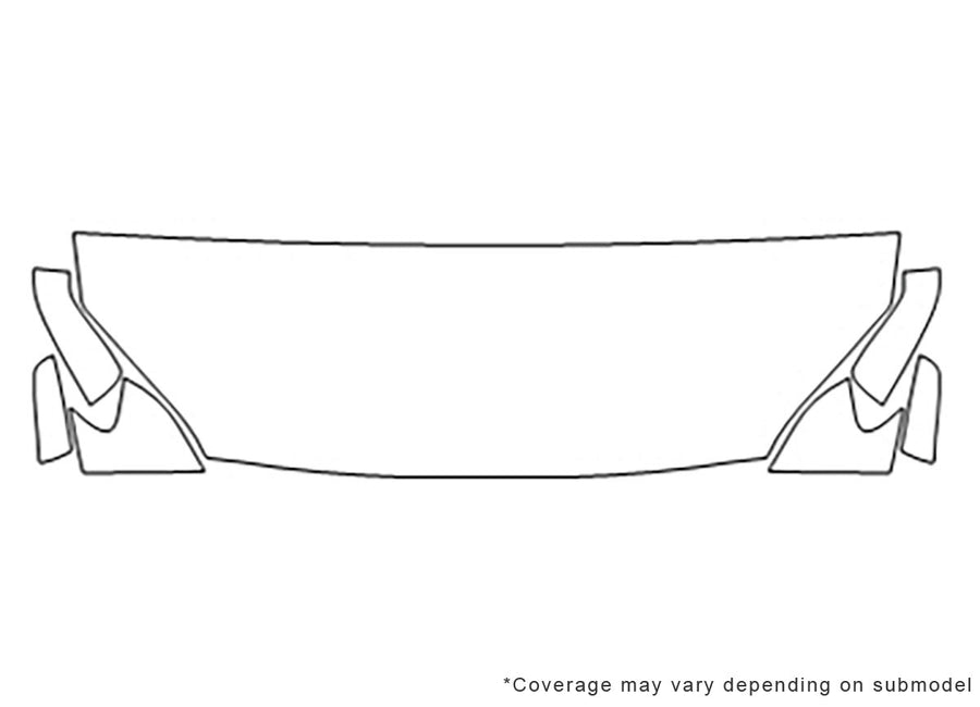6-series 3M Clear Bra Hood Precut PPF Diagram