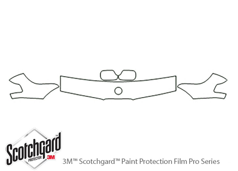 7-series 3M Clear Bra Hood Precut PPF Diagram