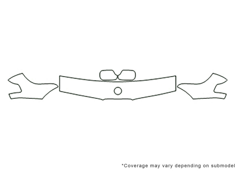 7-series Avery Dennison Clear Bra Hood Precut PPF Diagram